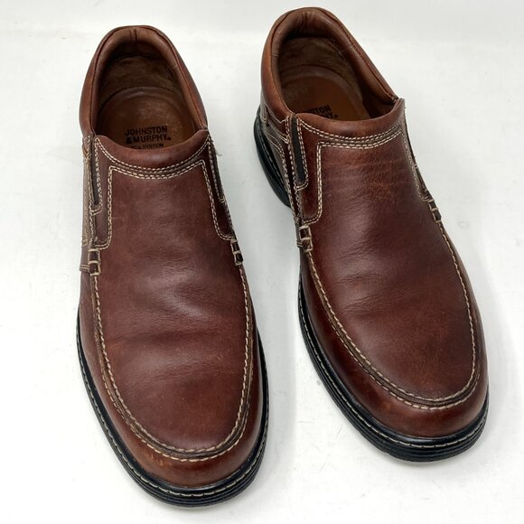 Johnston & Murphy Colvard Moc Toe Venetian 10.5 Shoes Leather Loafers 25-1073 - Picture 6 of 13